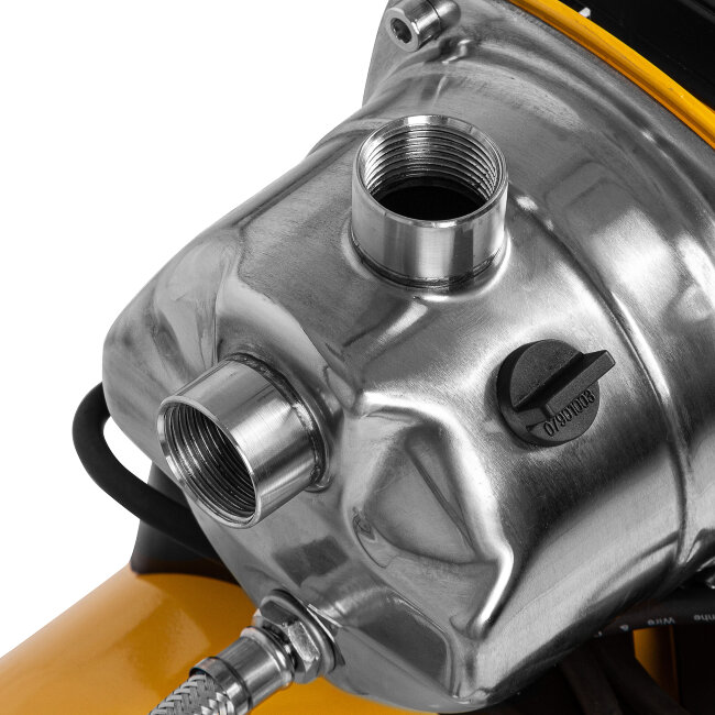 Насосная станция PS1000Х, 1000 Вт, 3500 л/ч, ресивер 24 л, подъем 44 м, нержавейка Denzel в Красноярске