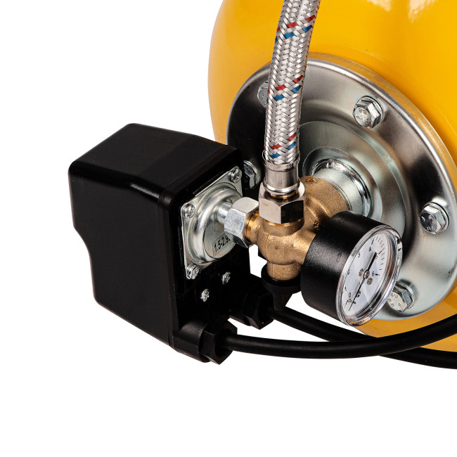 Насосная станция PS1000Х, 1000 Вт, 3500 л/ч, ресивер 24 л, подъем 44 м, нержавейка Denzel в Красноярске