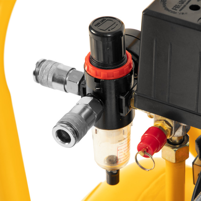 Компрессор безмасляный, малошумный DLS 1500/50, 1500 ВТ, 2x750, 50 л, 260 л/мин Denzel в Красноярске