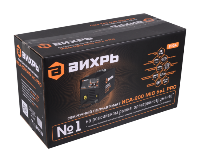 Сварочный полуавтомат Вихрь ИСА-200 MIG 6в1 PRO в Красноярске