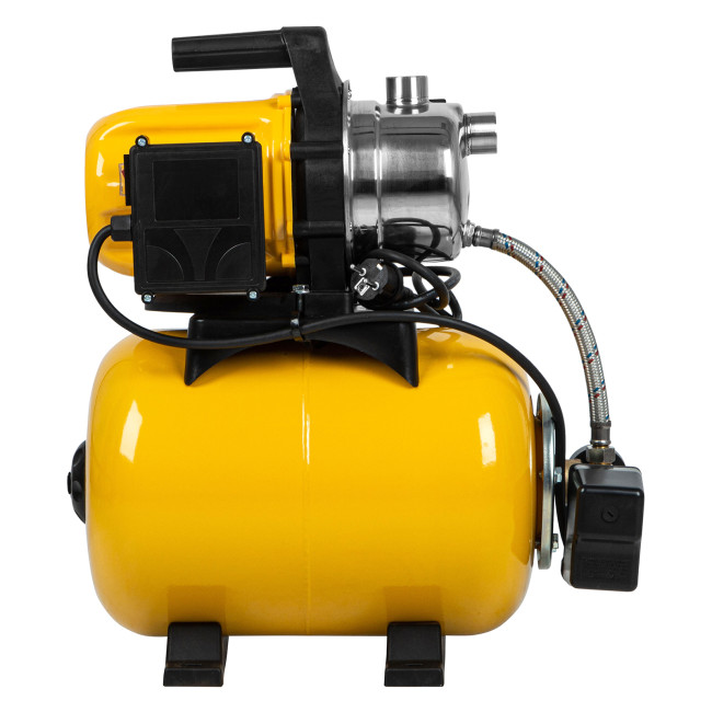 Насосная станция PS800X, 800 Вт, 3200 л/ч, ресивер 24 л, подъем 38 м, нержавейка Denzel в Красноярске