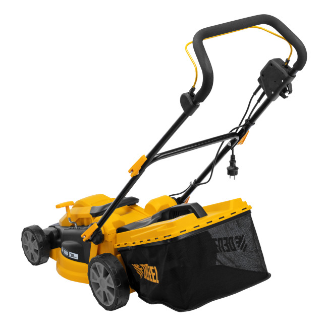 Газонокосилка электрическая GM-1800, 1800 Вт, шир. 38 см, 6 уров., травосб. 40 л. Denzel в Красноярске Газонокосилка электрическая GM-1800, 1800 Вт, шир. 38 см, 6 уров., травосб. 40 л. Denzel в Красноярске