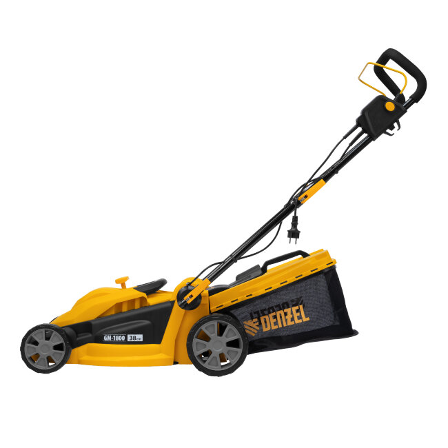 Газонокосилка электрическая GM-1800, 1800 Вт, шир. 38 см, 6 уров., травосб. 40 л. Denzel в Красноярске Газонокосилка электрическая GM-1800, 1800 Вт, шир. 38 см, 6 уров., травосб. 40 л. Denzel в Красноярске