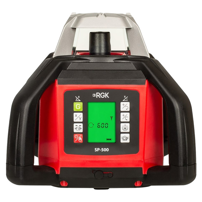 Комплект: ротационный нивелир RGK SP-500 + элевационный штатив RGK SH-170 + рейка RGK LR-2 + дальномер RGK DL100 в Красноярске