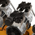 Компрессор безмасляный, малошумный  DLS 2250/100, 2250 Вт, 3x750, 100 л, 410 л/мин блок управления/ Denzel в Красноярске