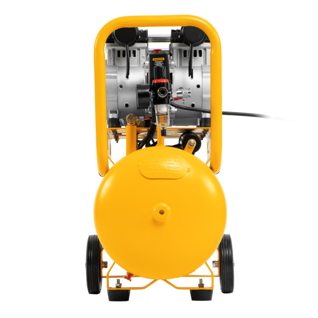 Компрессор безмасляный, малошумный DLS 2200/50, 2200 Вт, 2x1100, 50 л, 380 л/мин Denzel в Красноярске