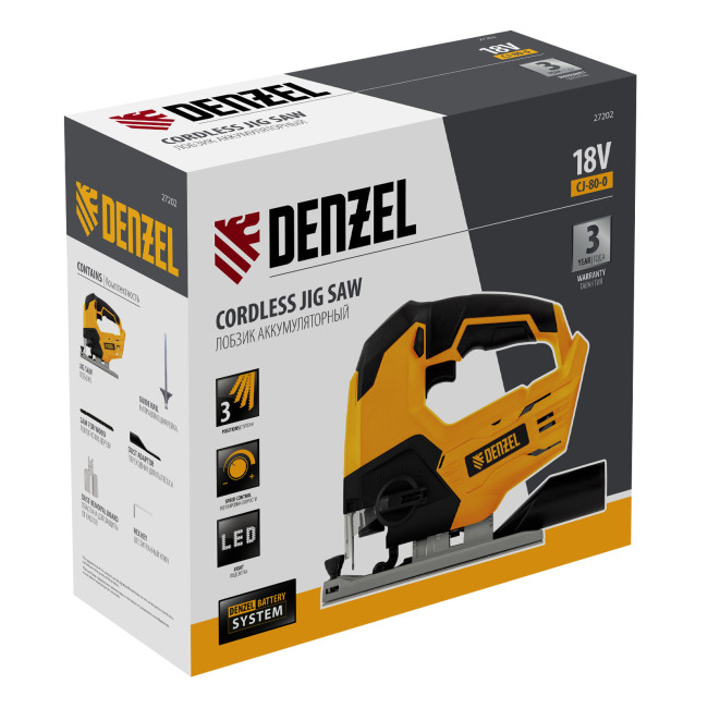 Лобзик аккумуляторный CJ-80-0, 18В Li-Ion Denzel в Красноярске