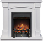 Каминокомплект Boston - Белый (Высота 925см) с очагом Fobos FX Black