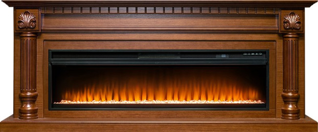 Каминокомплект Edinburg 60 - Орех с очагом Vision 60 LED в Красноярске