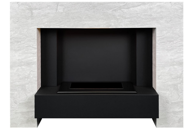 Каминокомплект Tokyo - Скол камня лайт с очагом Cassette 400 LNH-INT PS (без дров) в Красноярске