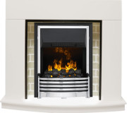 Каминокомплект Montana - Белый с очагом Flagstaff