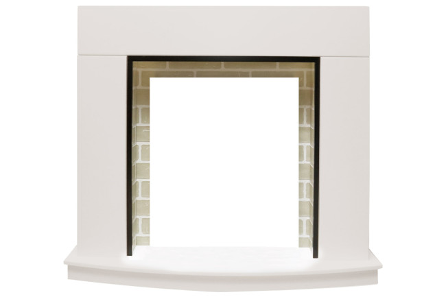 Каминокомплект Montana - Белый с очагом Flagstaff в Красноярске