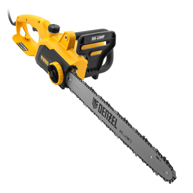 Пила цепная электрическая EDS-2200P, 2.2 кВт,поперечная, шина 45 см, шаг 3/8, паз 1.3 мм, 63 звена Denzel в Красноярске Пила цепная электрическая EDS-2200P, 2.2 кВт,поперечная, шина 45 см, шаг 3/8, паз 1.3 мм, 63 звена Denzel в Красноярске