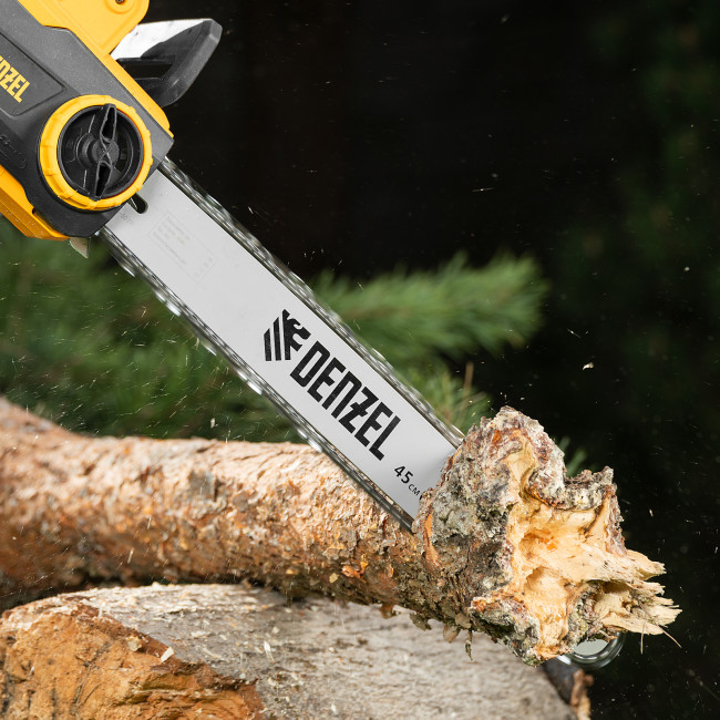 Пила цепная электрическая EDS-2200P, 2.2 кВт,поперечная, шина 45 см, шаг 3/8, паз 1.3 мм, 63 звена Denzel в Красноярске Пила цепная электрическая EDS-2200P, 2.2 кВт,поперечная, шина 45 см, шаг 3/8, паз 1.3 мм, 63 звена Denzel в Красноярске