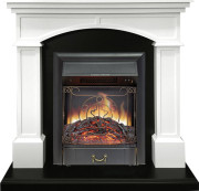 Каминокомплект Langford - Белый с черным с очагом Majestic FX Black Каминокомплект Langford - Белый с черным с очагом Majestic FX Black