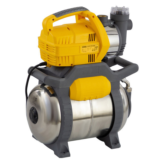 Насосная станция PSХ950X, Х-Pro, 950 Вт, 3300 л/ч, ресивер 24 л, подъем 38 м, нержавейка Denzel в Красноярске