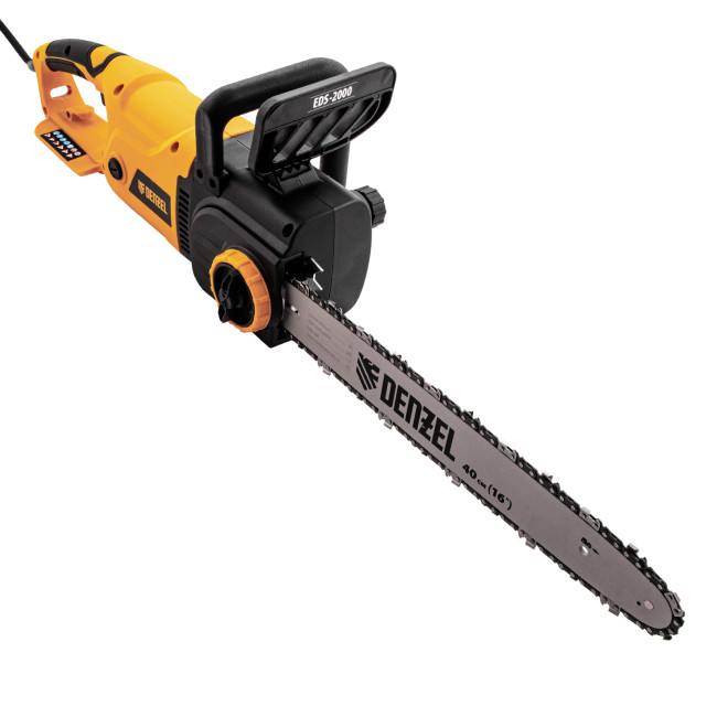 Пила цепная электрическая EDS-2000, 2 кВт,продольная, шина 40 см, шаг 3/8, паз 1.3 мм, 56 звеньев Denzel в Красноярске Пила цепная электрическая EDS-2000, 2 кВт,продольная, шина 40 см, шаг 3/8, паз 1.3 мм, 56 звеньев Denzel в Красноярске