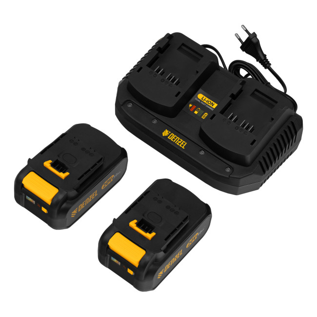 Снегоуборочная машина аккумуляторная, ESB-560Li, 560 мм, 40В, 2 АКБ 5 Ач, ЗУ, метал. шнек Denzel в Красноярске