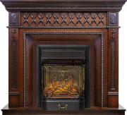 Каминокомплект Alexandria - махагон коричневый антик с очагом Majestic FX M Black RC Каминокомплект Alexandria - махагон коричневый антик с очагом Majestic FX M Black RC