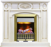 Каминокомплект Florence - Слоновая кость с патиной с очагом Danville Antique Brass FB2