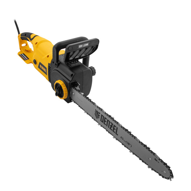 Пила цепная электрическая EDS-2200, 2.2 кВт,продольная, шина 45 см, шаг 3/8, паз 1.3 мм, 62 звена Denzel в Красноярске Пила цепная электрическая EDS-2200, 2.2 кВт,продольная, шина 45 см, шаг 3/8, паз 1.3 мм, 62 звена Denzel в Красноярске