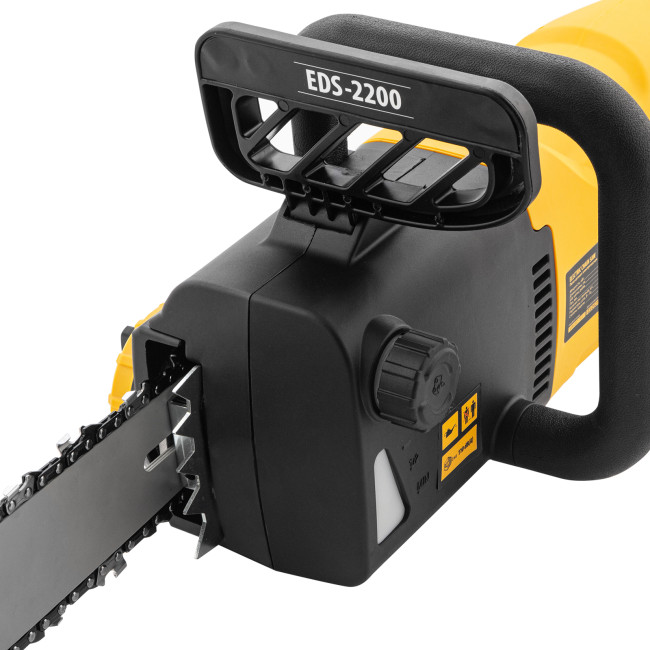 Пила цепная электрическая EDS-2200, 2.2 кВт,продольная, шина 45 см, шаг 3/8, паз 1.3 мм, 62 звена Denzel в Красноярске Пила цепная электрическая EDS-2200, 2.2 кВт,продольная, шина 45 см, шаг 3/8, паз 1.3 мм, 62 звена Denzel в Красноярске