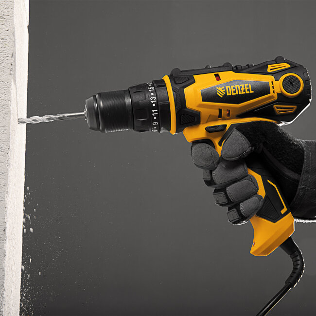 Дрель-шуруповерт сетевая ударная ISD-300-13 Denzel в Красноярске