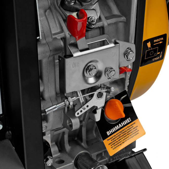 Генератор дизельный DES-32, 3,2 кВт, 230 В, 11 л, ручной стартер Denzel в Красноярске