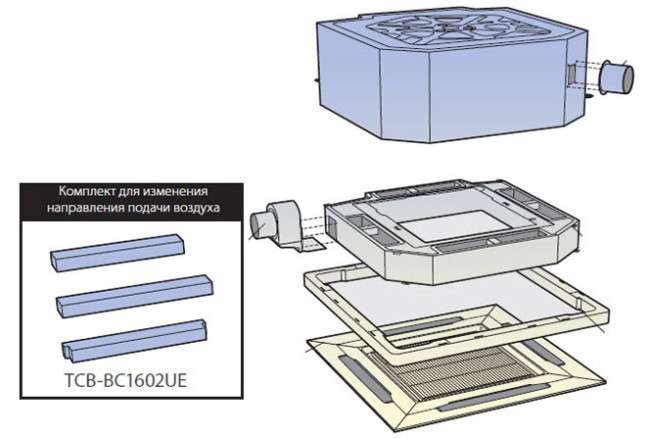 Toshiba Комплект для изменения направления подачи воздуха (TCB-BC1602UE) в Красноярске