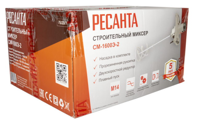Строительный миксер Ресанта СМ-1600Э-2 в Красноярске