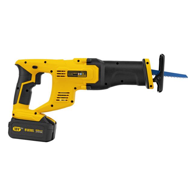 Пила сабельная аккумуляторная CRC-115, 18В Li-Ion Denzel в Красноярске