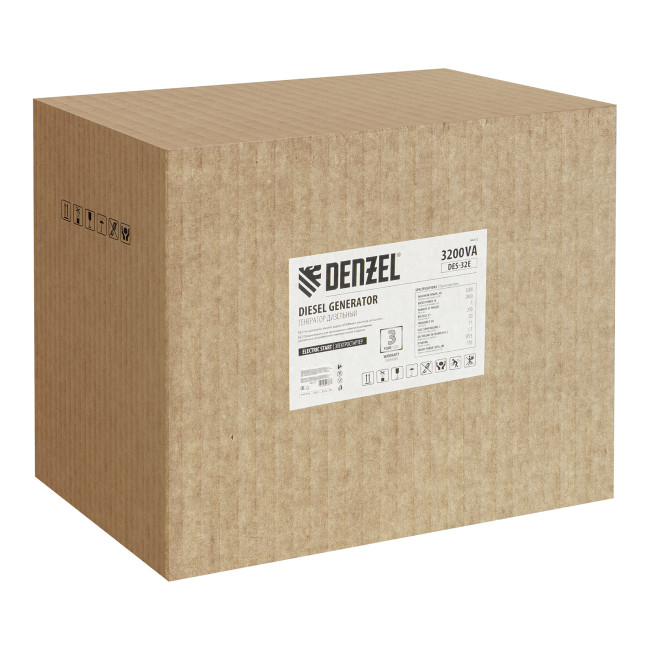 Генератор дизельный DES-32E, 3,2 кВт, 230 В, 11 л, электростартер Denzel в Красноярске