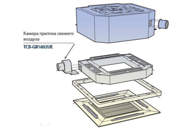 Toshiba Камера притока свежего воздуха (TCB-GB1602UE) в Красноярске