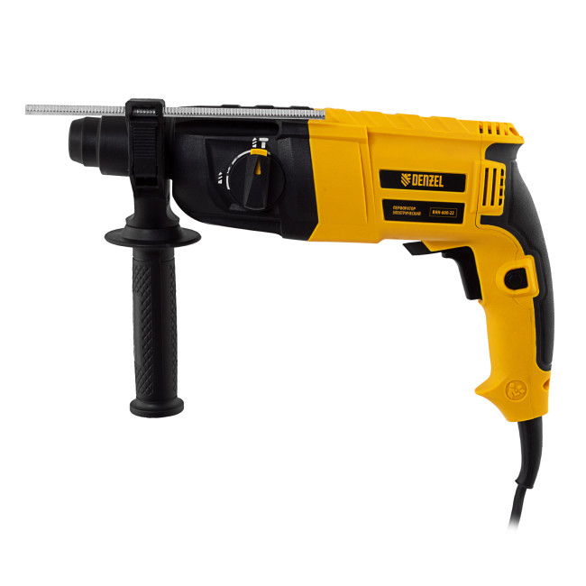 Перфоратор электрический RHH-600-22, SDS-plus, 600 Вт, 2,5 Дж, 2 реж. Denzel в Красноярске