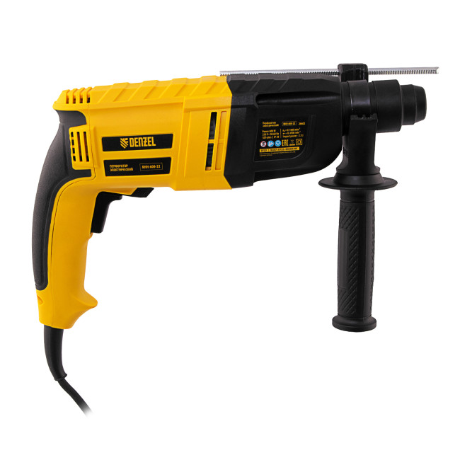 Перфоратор электрический RHH-600-22, SDS-plus, 600 Вт, 2,5 Дж, 2 реж. Denzel в Красноярске
