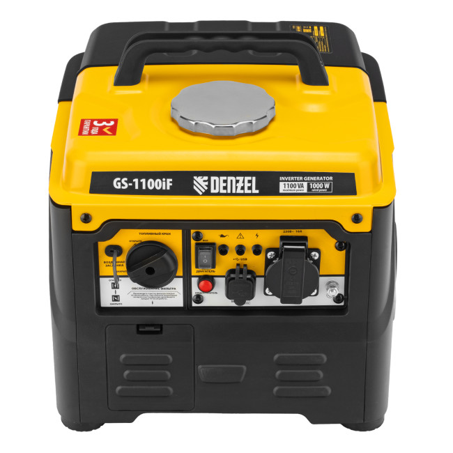 Генератор инверторный GS-1100iF, 1,1 кВт, 230 В, ручной старт DENZEL в Красноярске Генератор инверторный GS-1100iF, 1,1 кВт, 230 В, ручной старт DENZEL в Красноярске