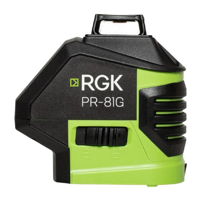 Комплект: лазерный уровень RGK PR-81G + штанга-упор в Красноярске