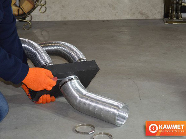 Адаптер стальной для подвода наружного воздуха к модели W17 12.3 кВт EKO в Красноярске Адаптер стальной для подвода наружного воздуха к модели W17 12.3 кВт EKO в Красноярске