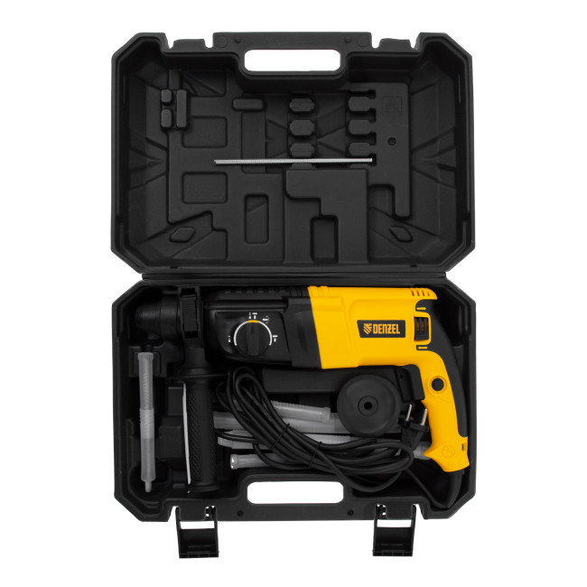 Перфоратор электрический RHH-800-26, SDS-plus, 800 Вт, 3 Дж, 3 плюс 1 реж. Denzel в Красноярске