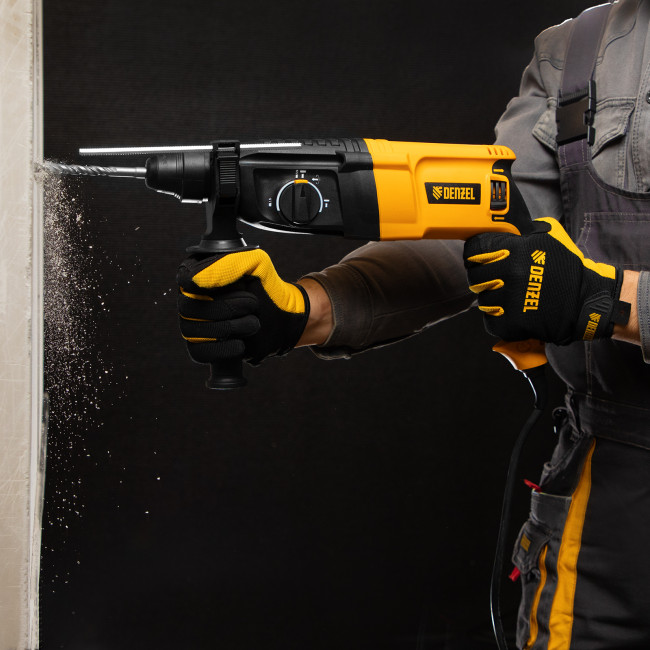 Перфоратор электрический RHH-800-26, SDS-plus, 800 Вт, 3 Дж, 3 плюс 1 реж. Denzel в Красноярске