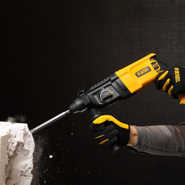 Перфоратор электрический RHH-800-26, SDS-plus, 800 Вт, 3 Дж, 3 плюс 1 реж. Denzel в Красноярске