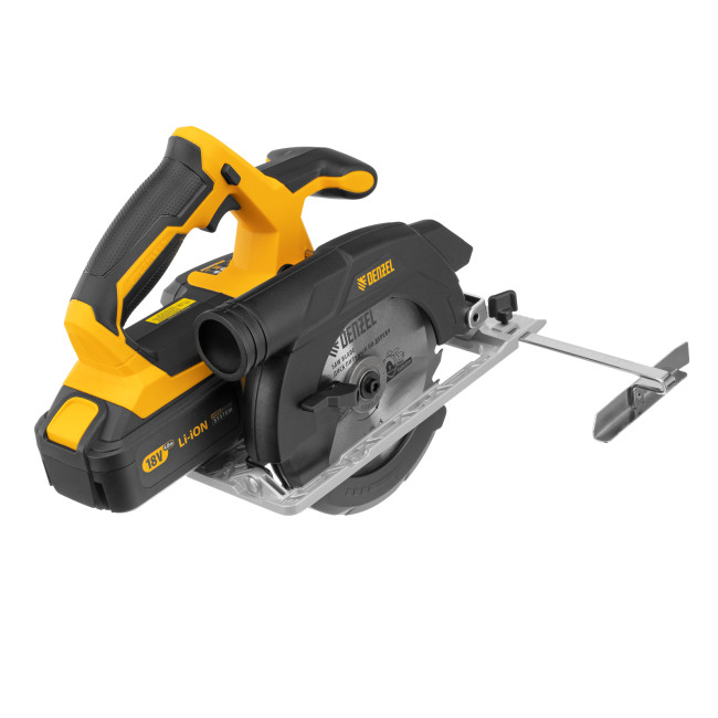 Пила циркулярная аккумуляторная бесщет. CCS-165, 18В Li-Ion Denzel в Красноярске Пила циркулярная аккумуляторная бесщет. CCS-165, 18В Li-Ion Denzel в Красноярске