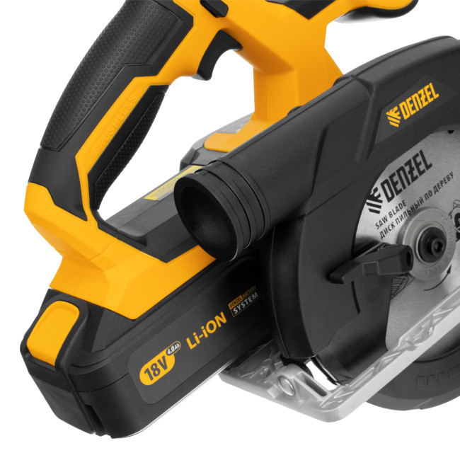 Пила циркулярная аккумуляторная бесщет. CCS-165, 18В Li-Ion Denzel в Красноярске Пила циркулярная аккумуляторная бесщет. CCS-165, 18В Li-Ion Denzel в Красноярске