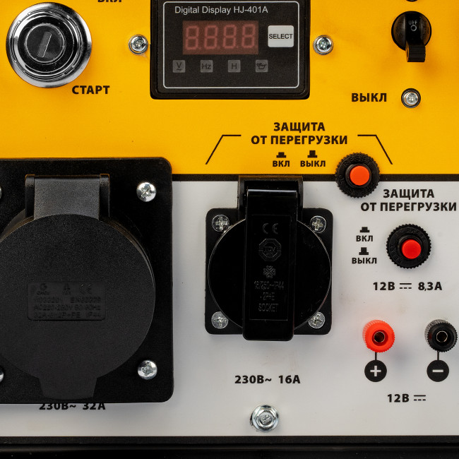 Генератор дизельный DES-55E, 5,5 кВт, 230 В, 11 л, электростартер Denzel в Красноярске