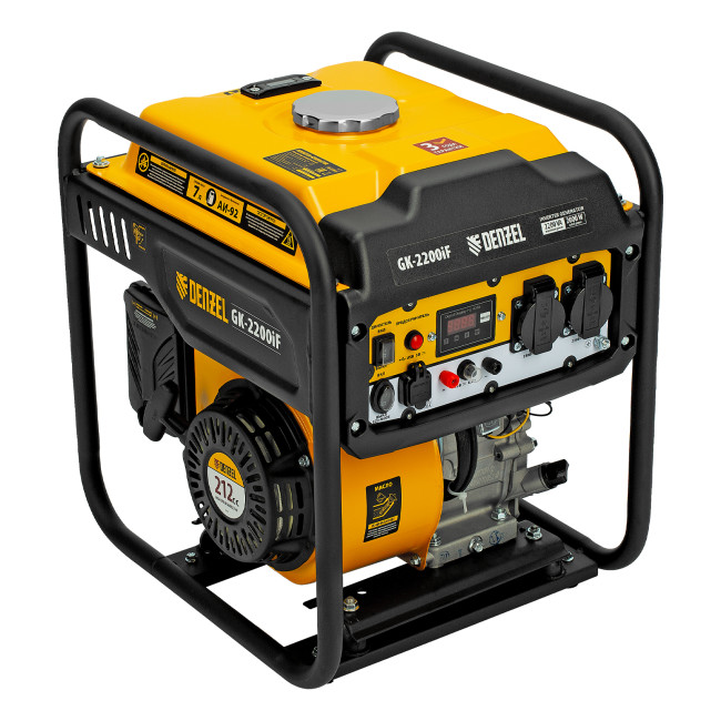 Генератор инверторный GK-2200iF, 2,2 кВт, 230 В, ручной старт DENZEL в Красноярске