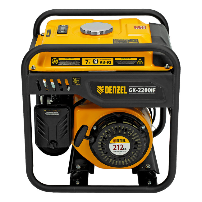 Генератор инверторный GK-2200iF, 2,2 кВт, 230 В, ручной старт DENZEL в Красноярске
