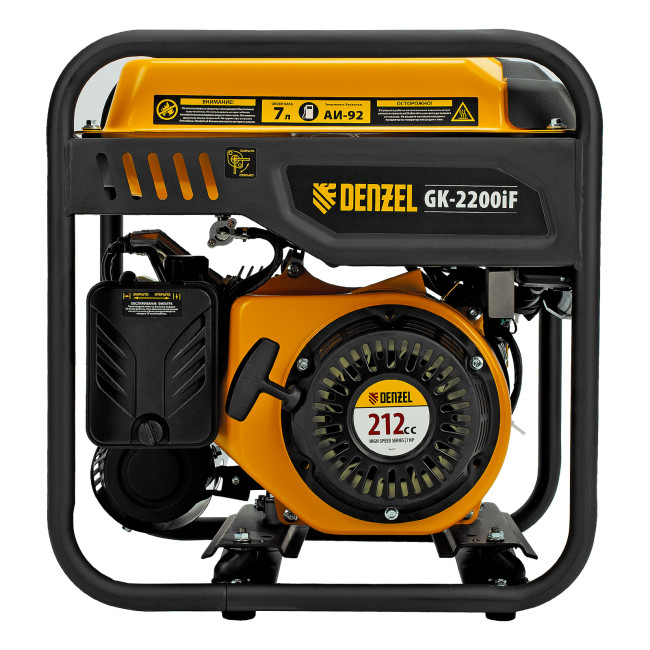 Генератор инверторный GK-2200iF, 2,2 кВт, 230 В, ручной старт DENZEL в Красноярске
