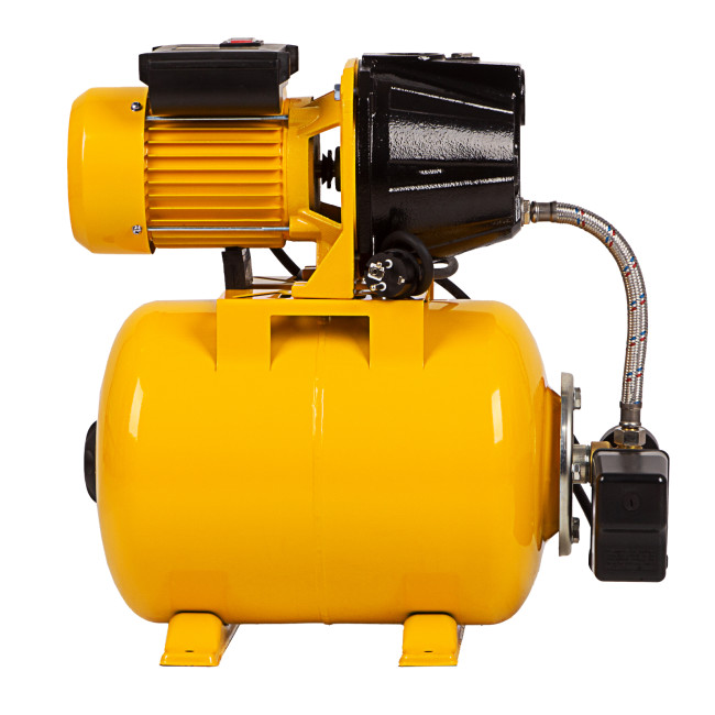 Насосная станция PS1100С, 1100 Вт, 4500 л/ч, ресивер 24 л, подъем 46 м, чугун Denzel в Красноярске