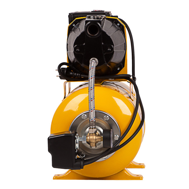 Насосная станция PS1100С, 1100 Вт, 4500 л/ч, ресивер 24 л, подъем 46 м, чугун Denzel в Красноярске