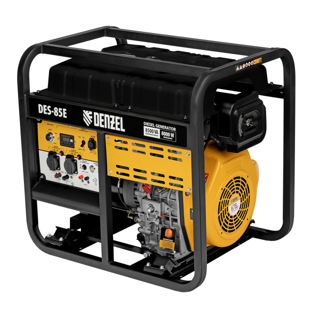 Генератор дизельный DES-85E, 8,5 кВт, 230 В, 16 л, электростартер Denzel в Красноярске